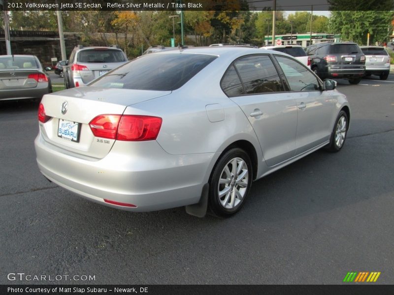 Reflex Silver Metallic / Titan Black 2012 Volkswagen Jetta SE Sedan