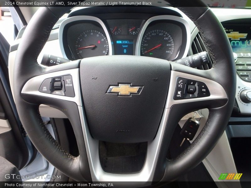 Silver Topaz Metallic / Light Titanium/Jet Black 2014 Chevrolet Equinox LT AWD