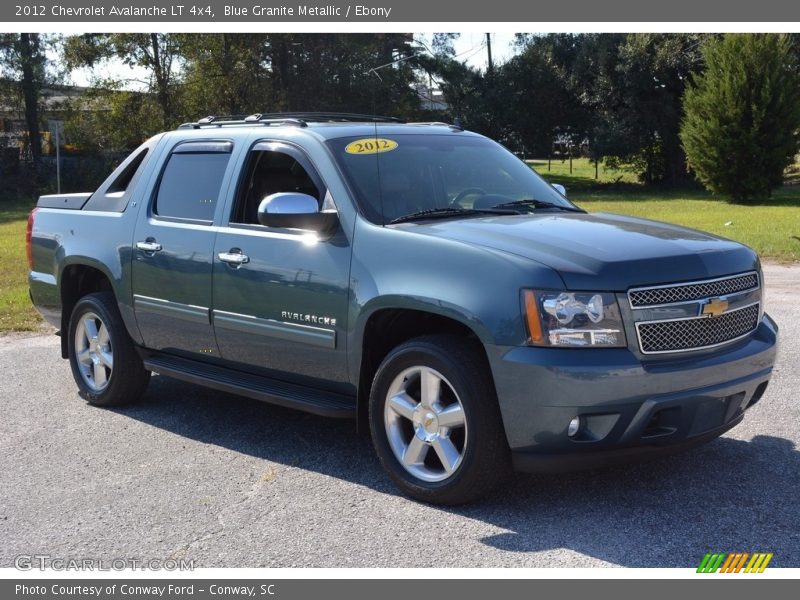 Blue Granite Metallic / Ebony 2012 Chevrolet Avalanche LT 4x4