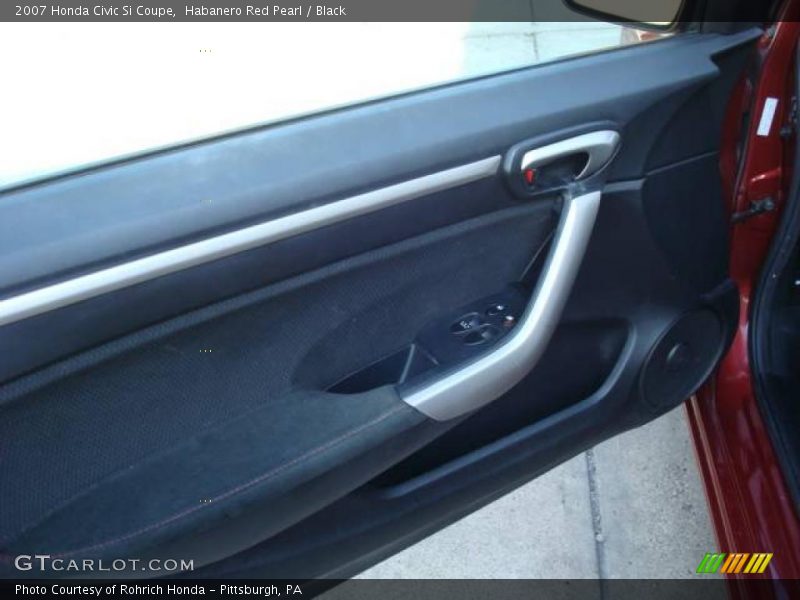 Habanero Red Pearl / Black 2007 Honda Civic Si Coupe