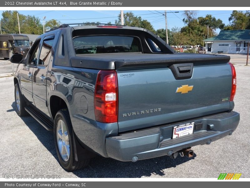 Blue Granite Metallic / Ebony 2012 Chevrolet Avalanche LT 4x4