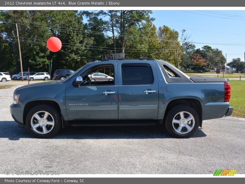 Blue Granite Metallic / Ebony 2012 Chevrolet Avalanche LT 4x4