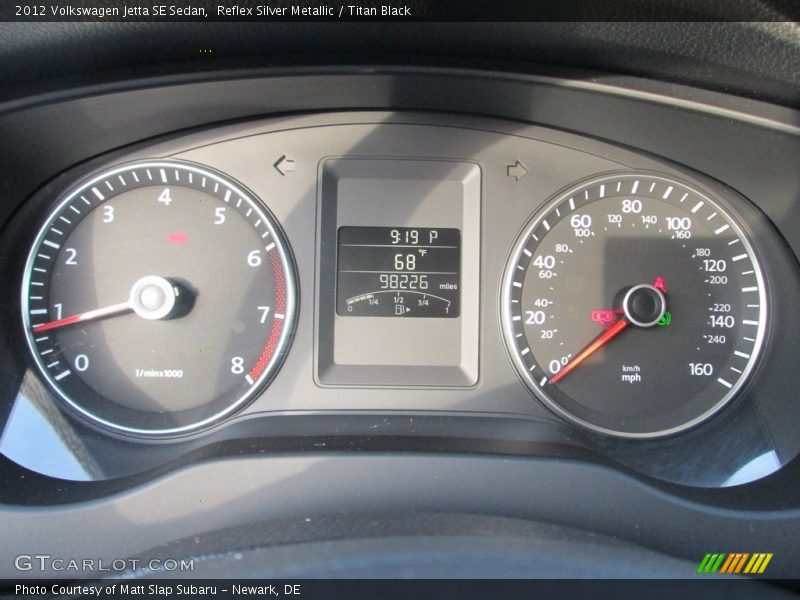 Reflex Silver Metallic / Titan Black 2012 Volkswagen Jetta SE Sedan