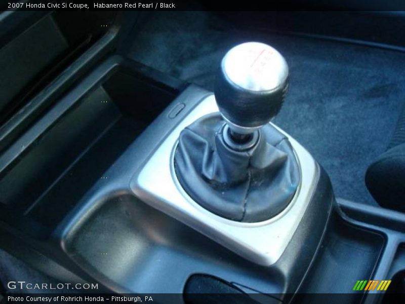 Habanero Red Pearl / Black 2007 Honda Civic Si Coupe