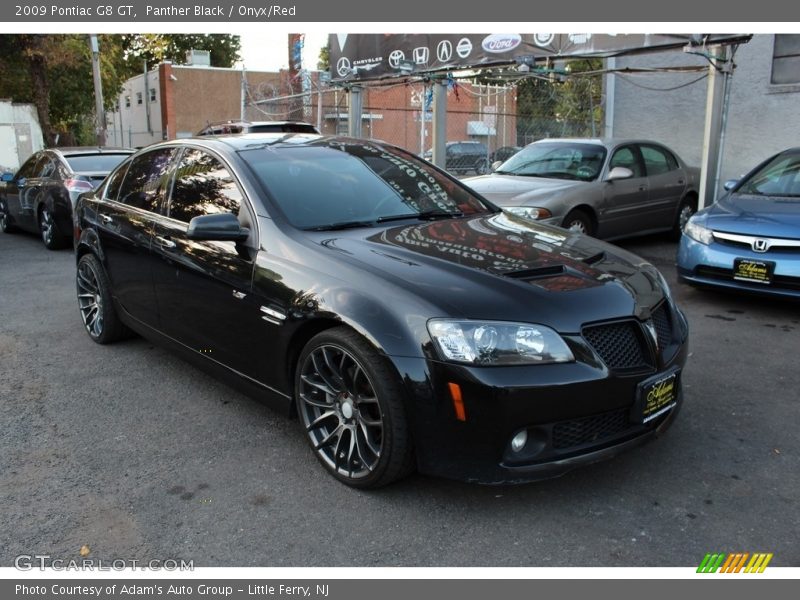 Panther Black / Onyx/Red 2009 Pontiac G8 GT