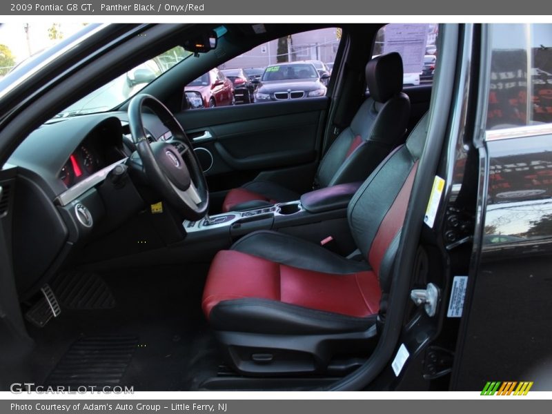 Panther Black / Onyx/Red 2009 Pontiac G8 GT