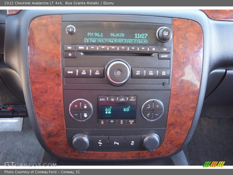 Blue Granite Metallic / Ebony 2012 Chevrolet Avalanche LT 4x4