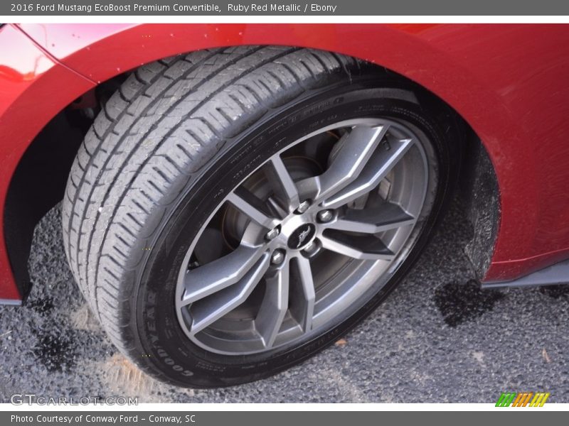 Ruby Red Metallic / Ebony 2016 Ford Mustang EcoBoost Premium Convertible