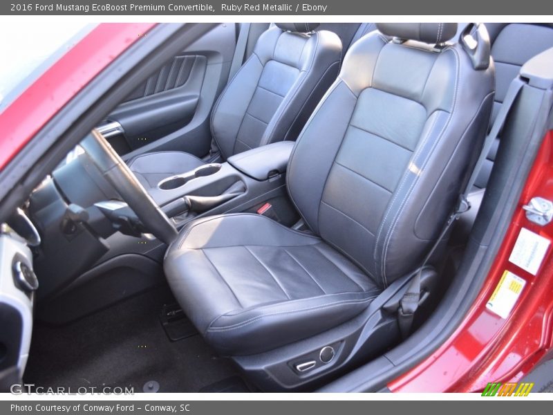 Ruby Red Metallic / Ebony 2016 Ford Mustang EcoBoost Premium Convertible