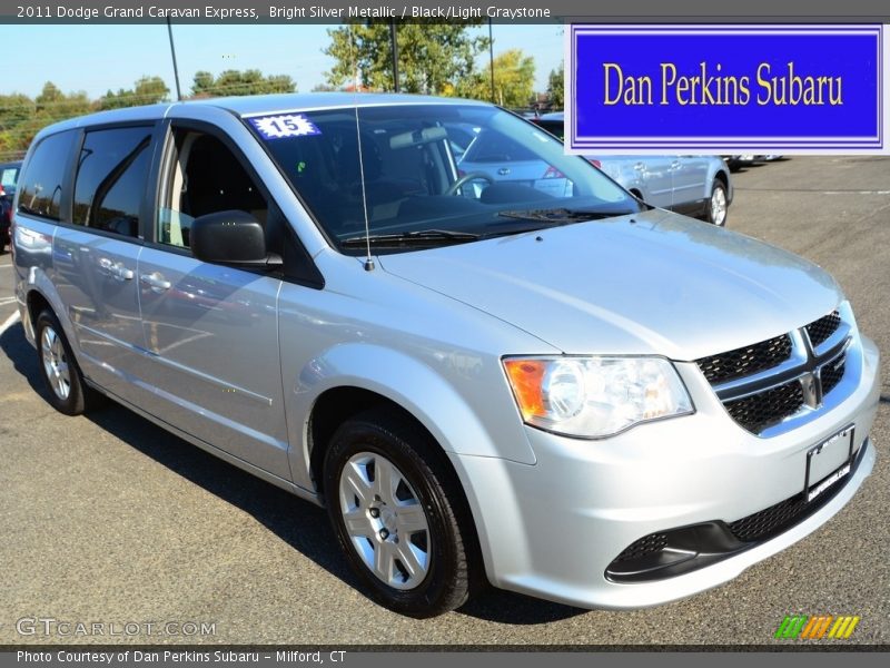 Bright Silver Metallic / Black/Light Graystone 2011 Dodge Grand Caravan Express
