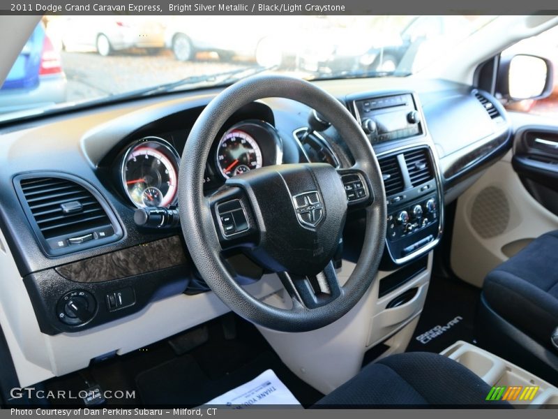 Bright Silver Metallic / Black/Light Graystone 2011 Dodge Grand Caravan Express