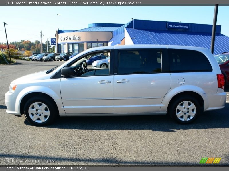 Bright Silver Metallic / Black/Light Graystone 2011 Dodge Grand Caravan Express