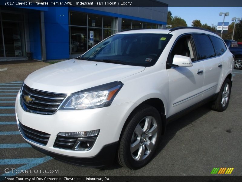 Iridescent Pearl Tricoat / Ebony 2017 Chevrolet Traverse Premier AWD