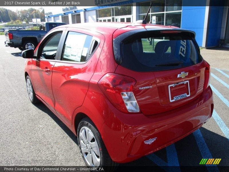 Red Hot / Jet Black 2017 Chevrolet Spark LS