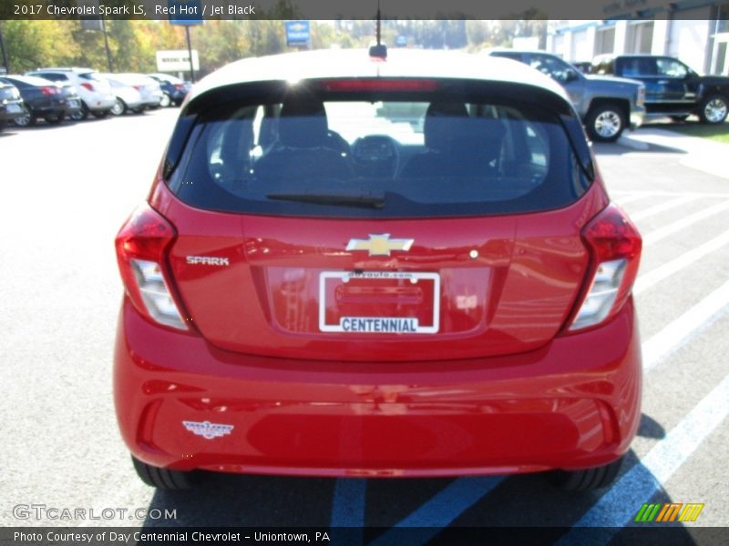 Red Hot / Jet Black 2017 Chevrolet Spark LS
