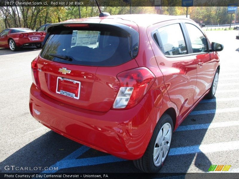 Red Hot / Jet Black 2017 Chevrolet Spark LS
