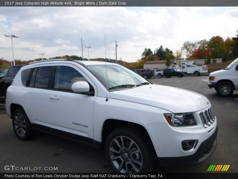 Bright White / Dark Slate Gray 2017 Jeep Compass High Altitude 4x4