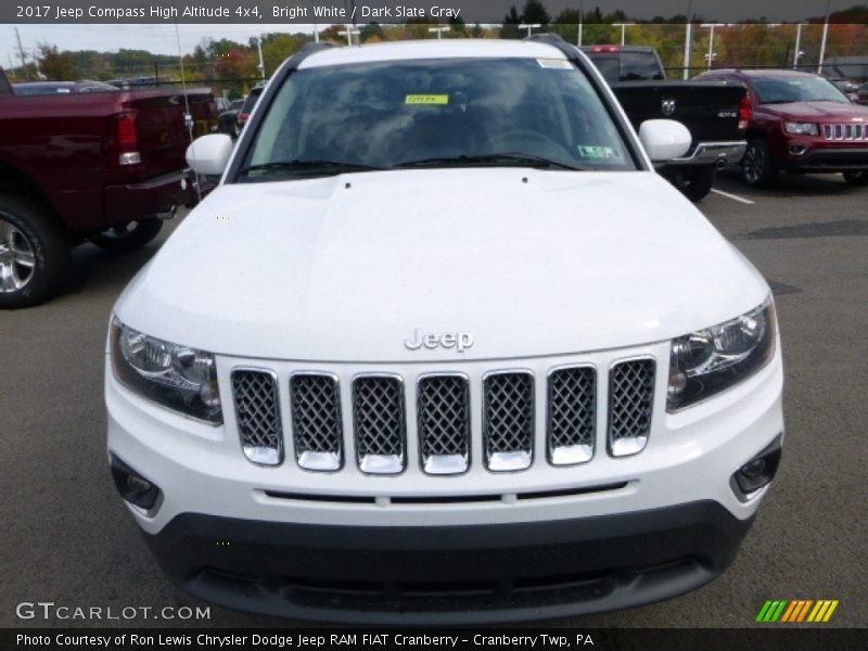 Bright White / Dark Slate Gray 2017 Jeep Compass High Altitude 4x4