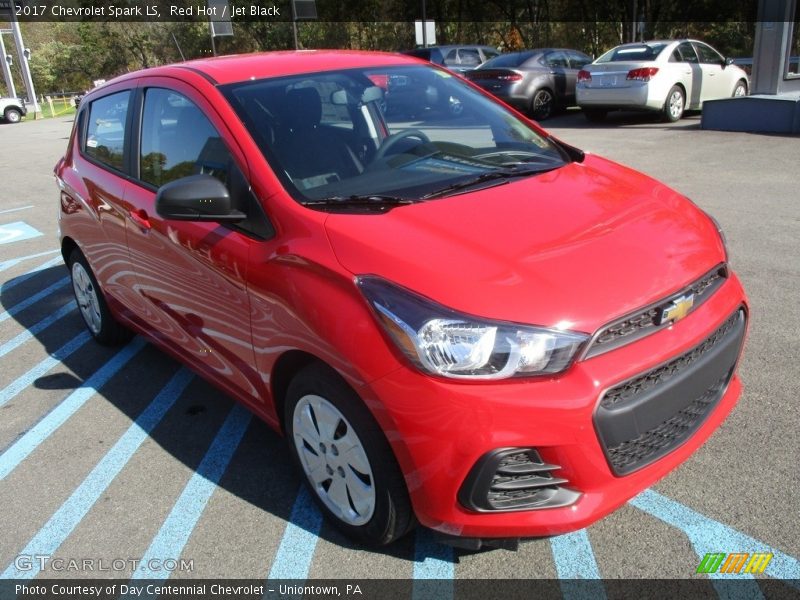 Red Hot / Jet Black 2017 Chevrolet Spark LS