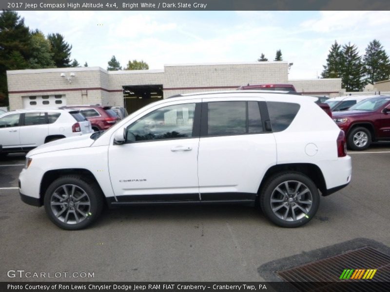 Bright White / Dark Slate Gray 2017 Jeep Compass High Altitude 4x4