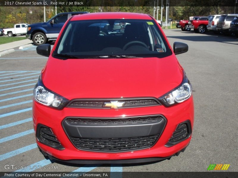 Red Hot / Jet Black 2017 Chevrolet Spark LS