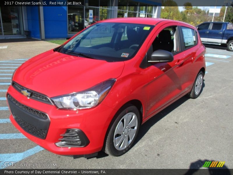 Red Hot / Jet Black 2017 Chevrolet Spark LS