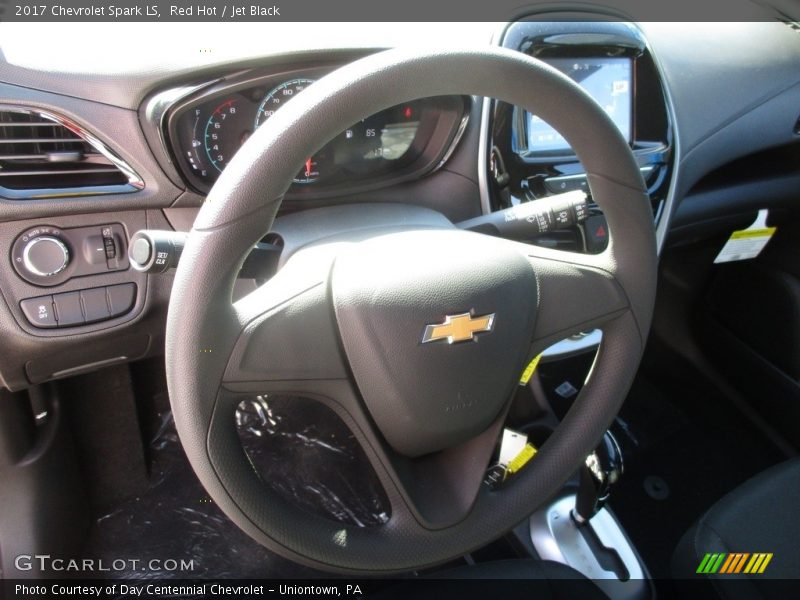 Red Hot / Jet Black 2017 Chevrolet Spark LS