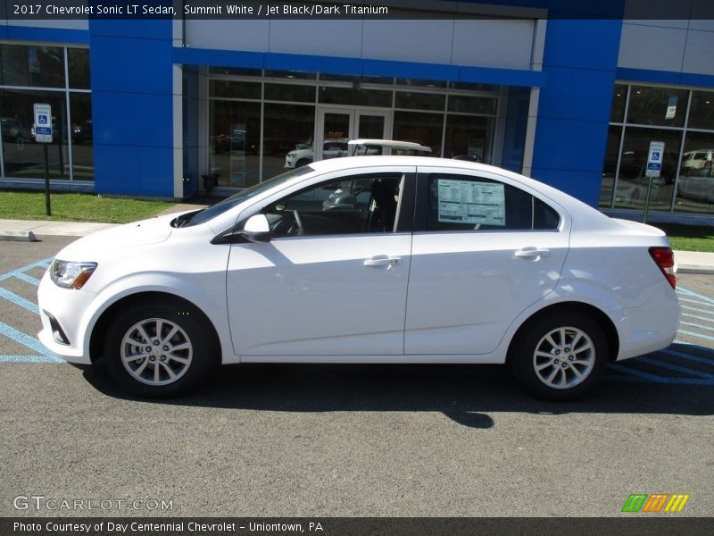 Summit White / Jet Black/Dark Titanium 2017 Chevrolet Sonic LT Sedan