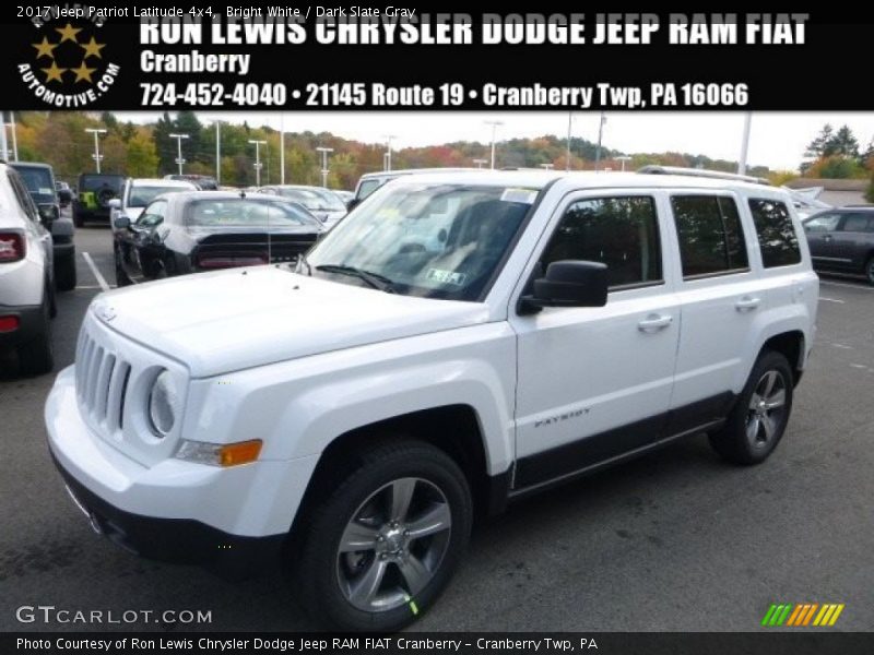 Bright White / Dark Slate Gray 2017 Jeep Patriot Latitude 4x4