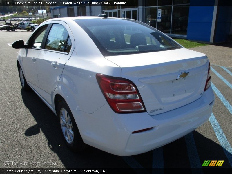 Summit White / Jet Black/Dark Titanium 2017 Chevrolet Sonic LT Sedan