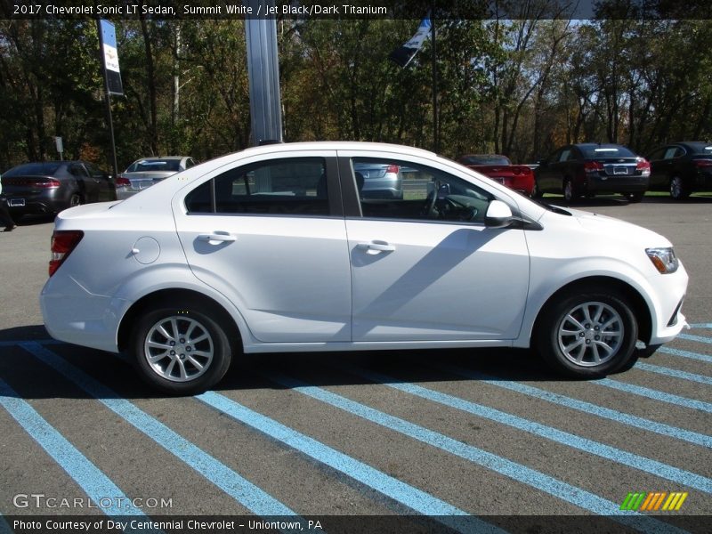 Summit White / Jet Black/Dark Titanium 2017 Chevrolet Sonic LT Sedan