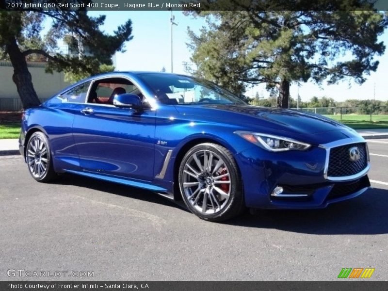 Front 3/4 View of 2017 Q60 Red Sport 400 Coupe