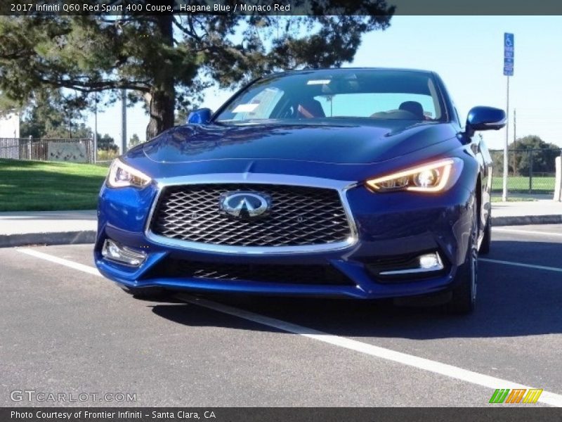 Hagane Blue / Monaco Red 2017 Infiniti Q60 Red Sport 400 Coupe