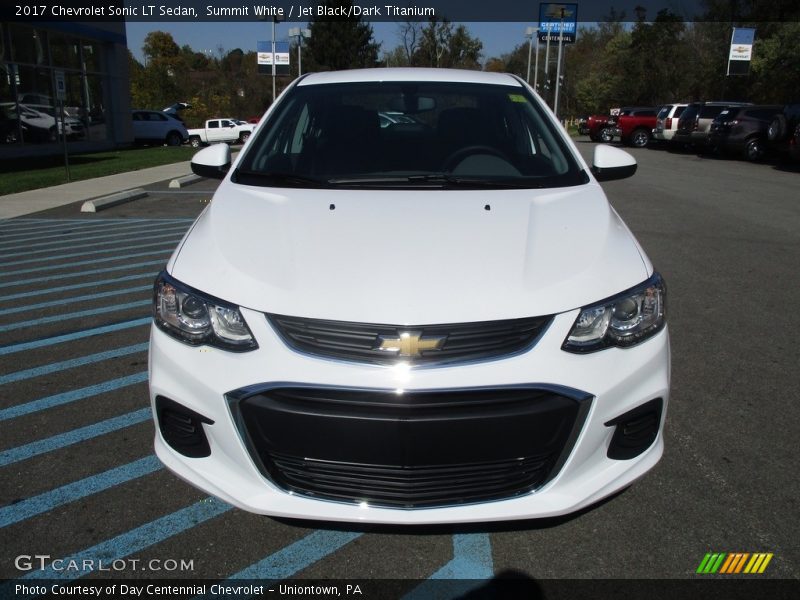 Summit White / Jet Black/Dark Titanium 2017 Chevrolet Sonic LT Sedan