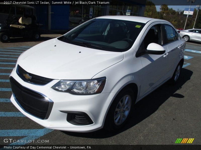 Summit White / Jet Black/Dark Titanium 2017 Chevrolet Sonic LT Sedan