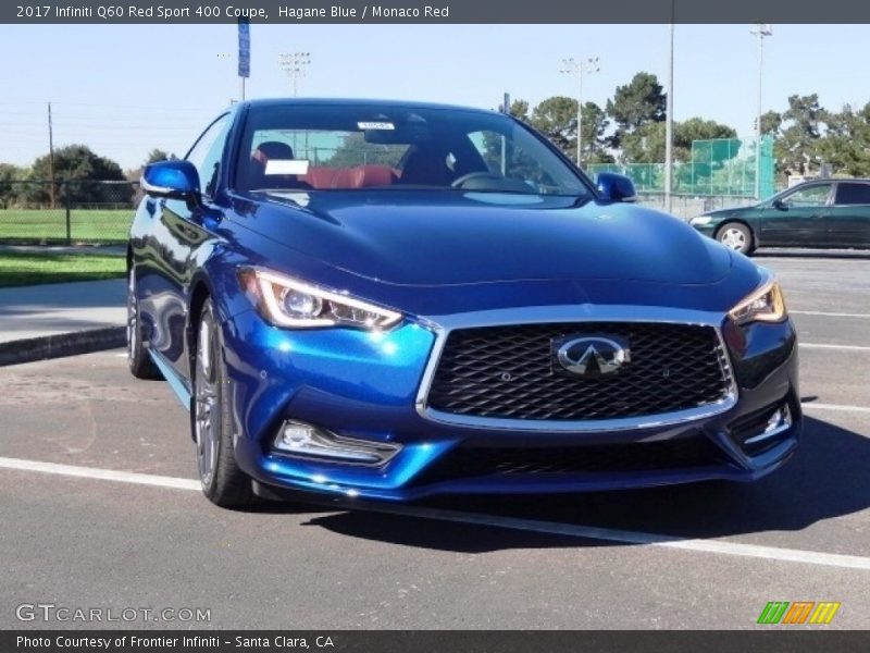 Hagane Blue / Monaco Red 2017 Infiniti Q60 Red Sport 400 Coupe