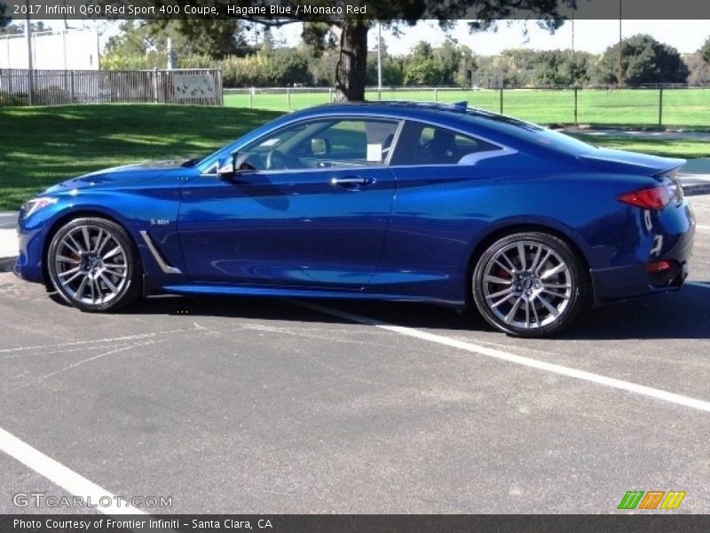 Hagane Blue / Monaco Red 2017 Infiniti Q60 Red Sport 400 Coupe