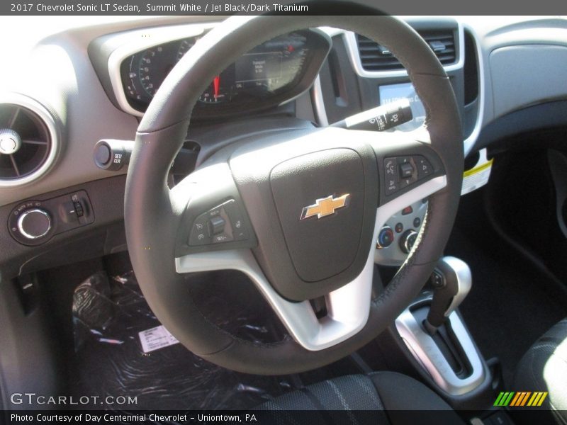Summit White / Jet Black/Dark Titanium 2017 Chevrolet Sonic LT Sedan