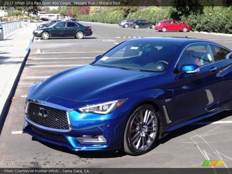 Hagane Blue / Monaco Red 2017 Infiniti Q60 Red Sport 400 Coupe