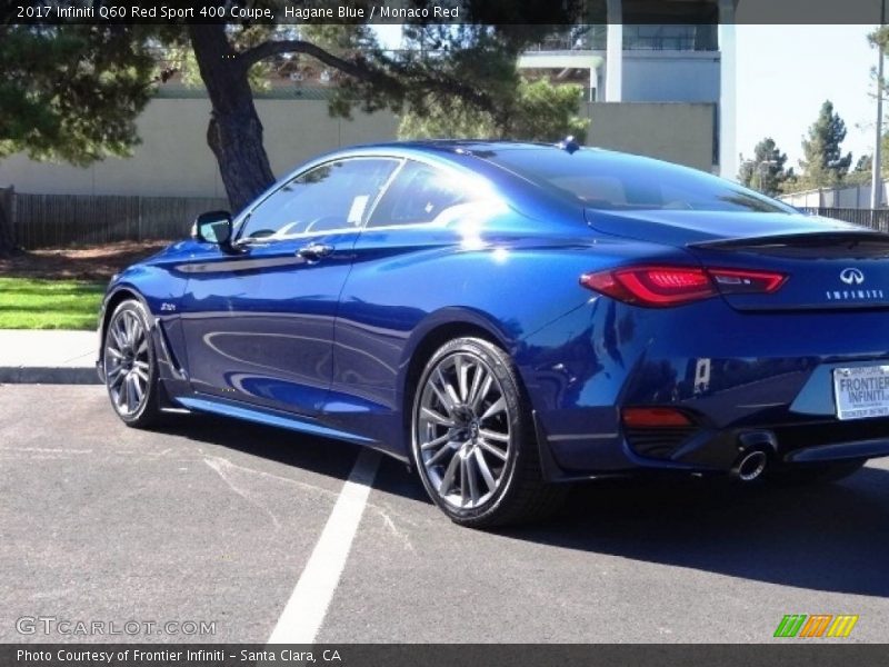 Hagane Blue / Monaco Red 2017 Infiniti Q60 Red Sport 400 Coupe