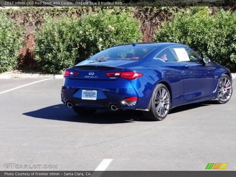 Hagane Blue / Monaco Red 2017 Infiniti Q60 Red Sport 400 Coupe