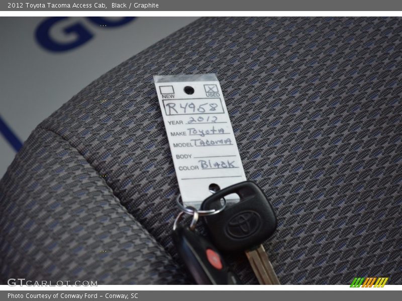 Black / Graphite 2012 Toyota Tacoma Access Cab