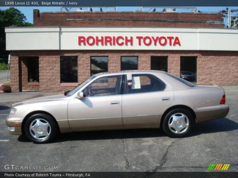 Beige Metallic / Ivory 1998 Lexus LS 400
