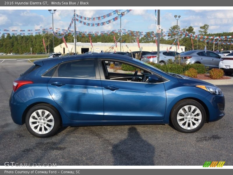 Windy Sea Blue / Black 2016 Hyundai Elantra GT