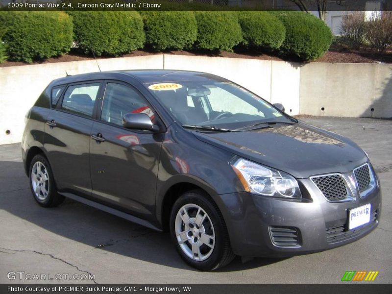 Carbon Gray Metallic / Ebony 2009 Pontiac Vibe 2.4