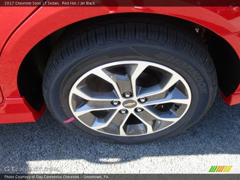 Red Hot / Jet Black 2017 Chevrolet Sonic LT Sedan