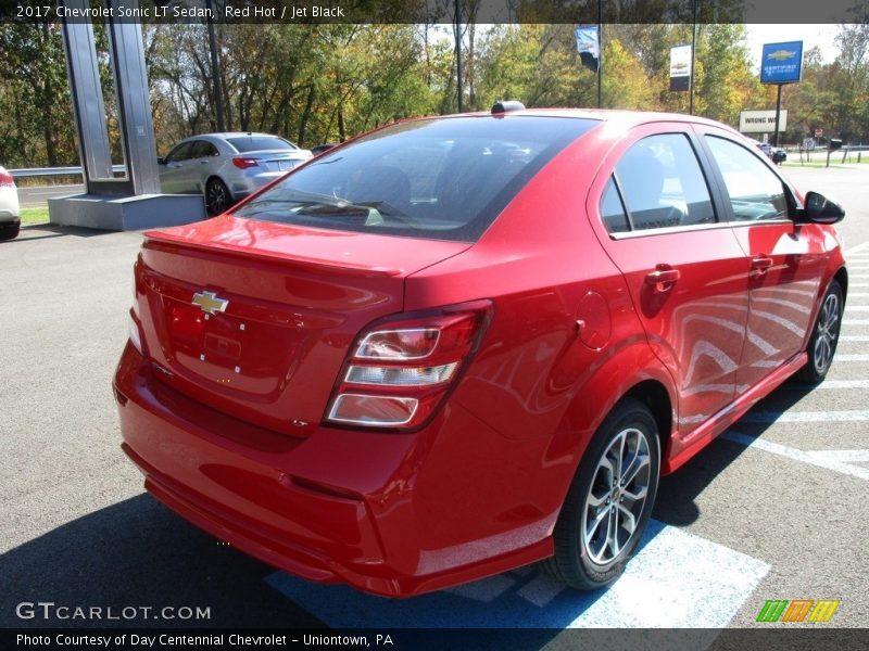 Red Hot / Jet Black 2017 Chevrolet Sonic LT Sedan