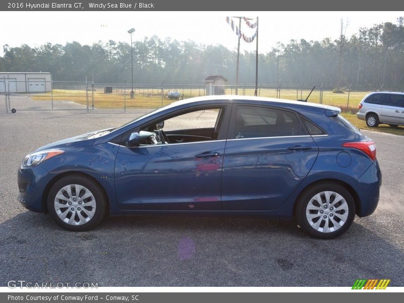 Windy Sea Blue / Black 2016 Hyundai Elantra GT