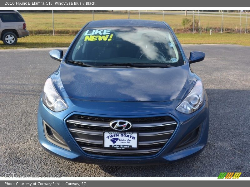 Windy Sea Blue / Black 2016 Hyundai Elantra GT
