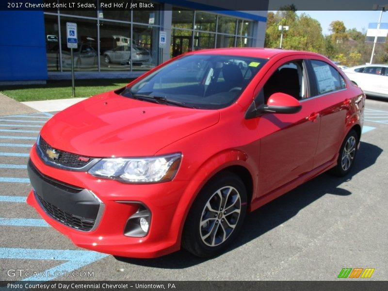 Red Hot / Jet Black 2017 Chevrolet Sonic LT Sedan